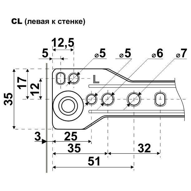 StahlBuro направляющие роликовые (2шт.) 300/0,8 мм белый (25)