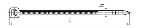 Стяжка нейлоновая КСС 4x150 (черн) (100шт)