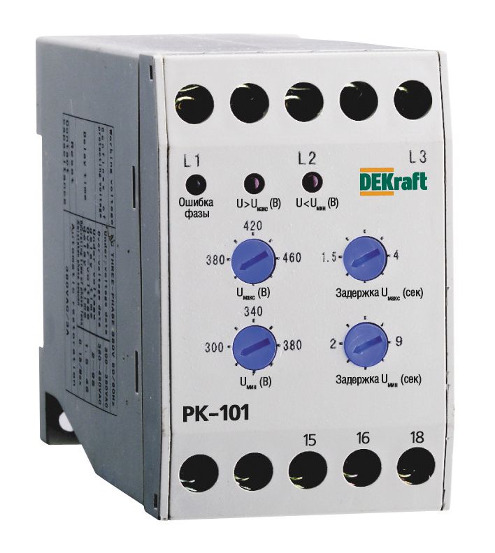 Реле контроля фаз РК-101 380В тип 01