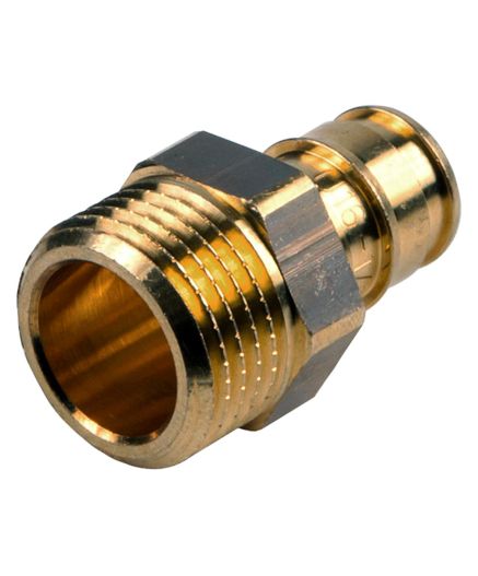 Муфта для PE-X латунь Q&E Дн 16х1/2" НР Uponor 1023003 (1033435)