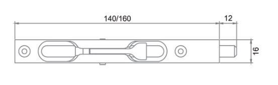 RENZ R 140 SN никель мат. шпингалет врезной (20)