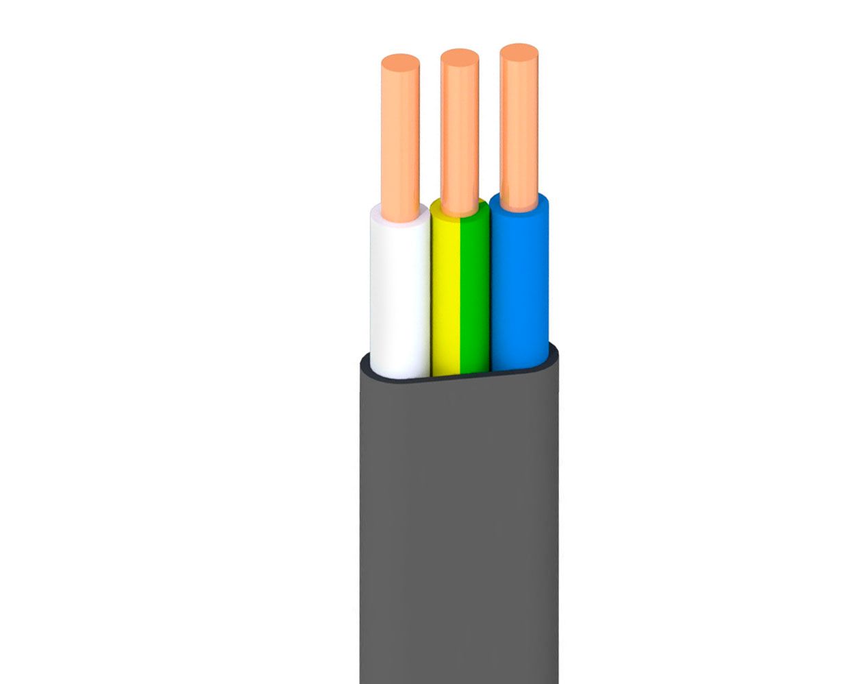 Кабель силовой с медными жилами ВВГ-Пнг(A)-LS 3х1,5(N, PE)-660