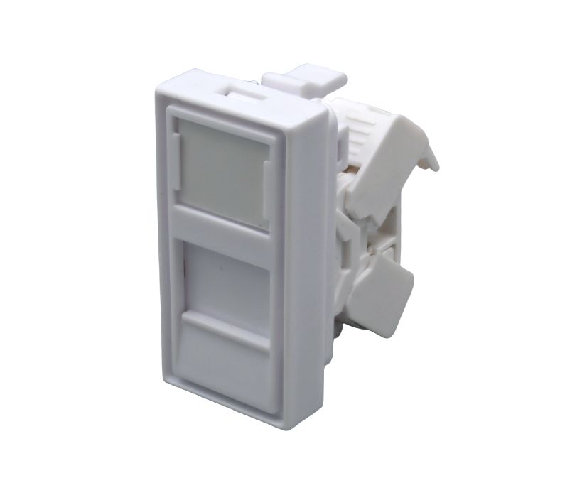 Модуль розетки 45х22,5 8P8C (RJ-45) cat.5e