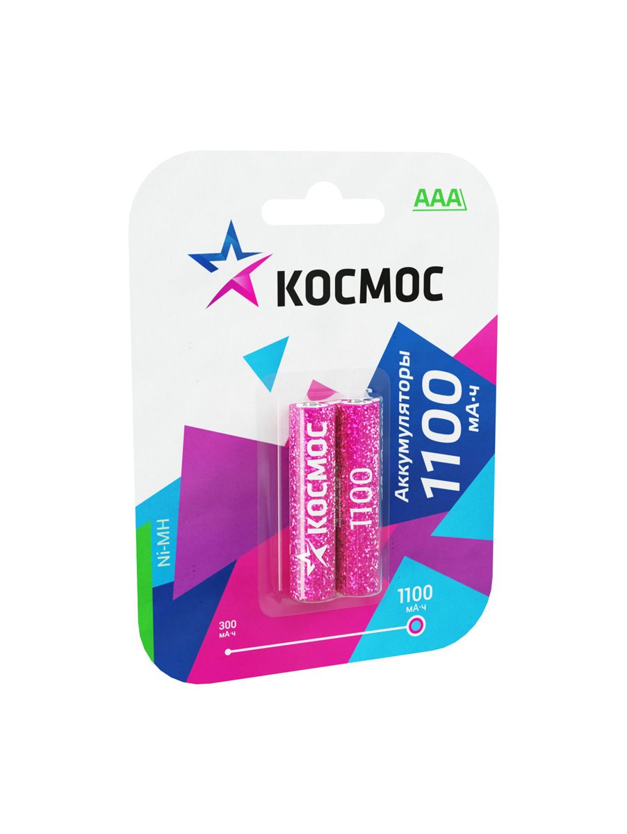 Аккумулятор R03 (AAA) Ni-Mh 1100MAh BL2