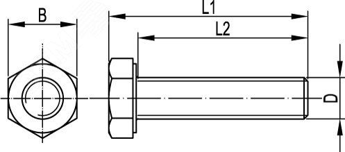 Болт с шестигранной головкой М8х16 (100шт)