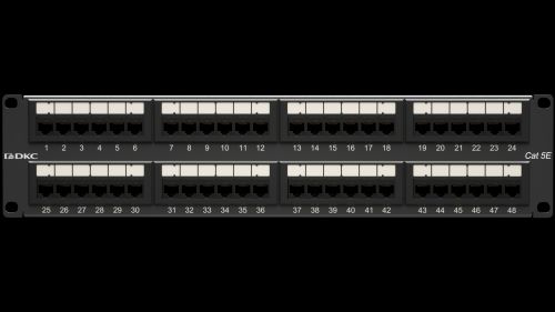 Патч-панель 192UCAT5E 48 портов RJ45 неэкранированная