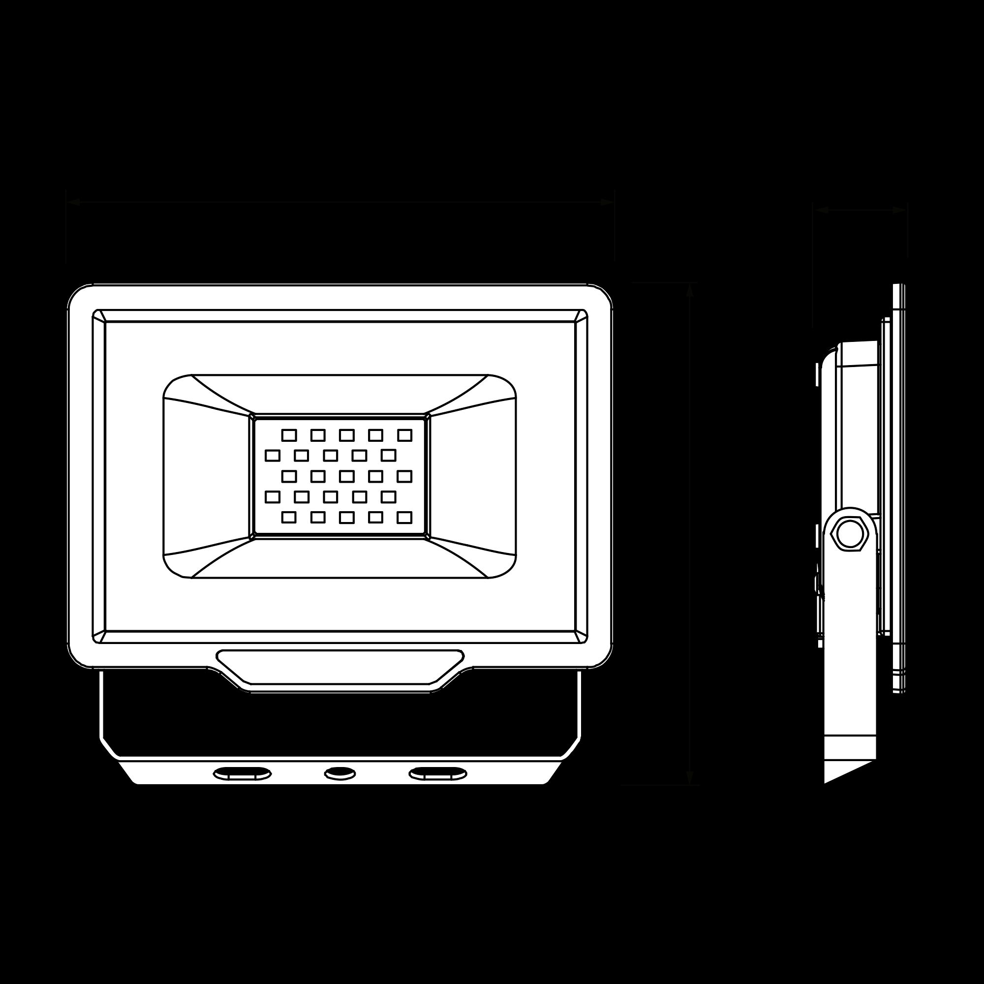 Прожектор светодиодный ДО-200Вт 6500К 17000Лм IP65 Jazzway