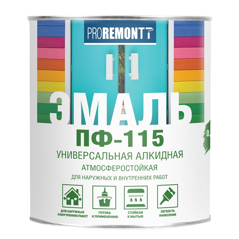 Эмаль ПФ-115 PROREMONTT RAL 6027 Мятная 0,5 кг