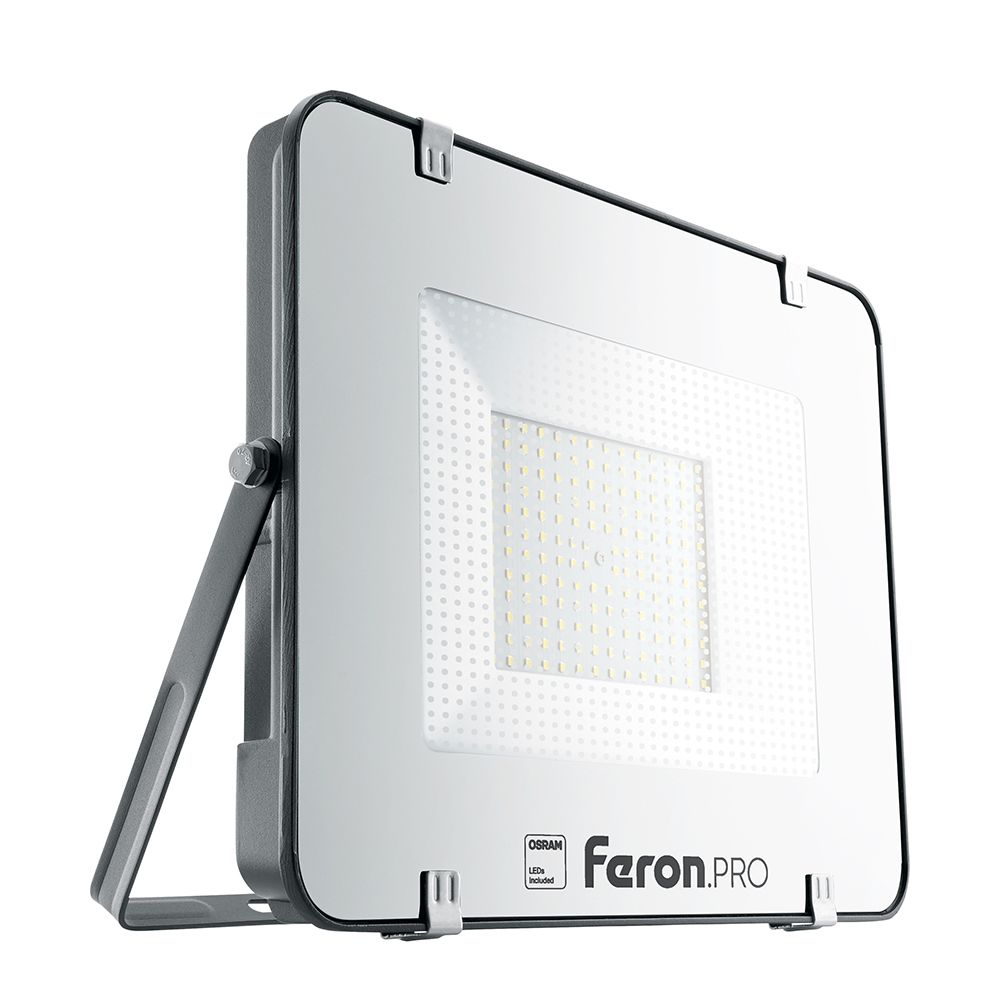 Прожектор светодиодный ДО-150w 6400К 18000Лм IP65 черный Feron.PRO