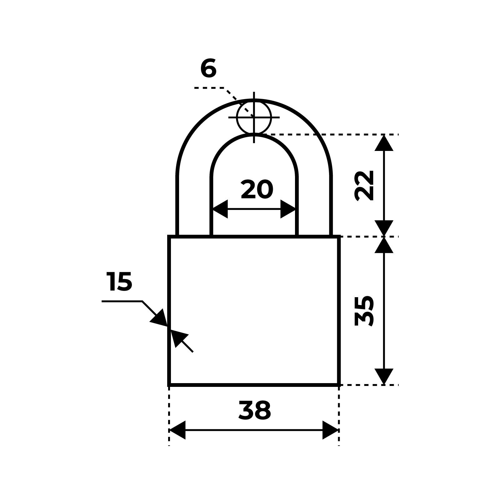 АЛЛЮР ВС1Ч-038 EXTRA d6мм 4кл. Замок навесной (144,12)