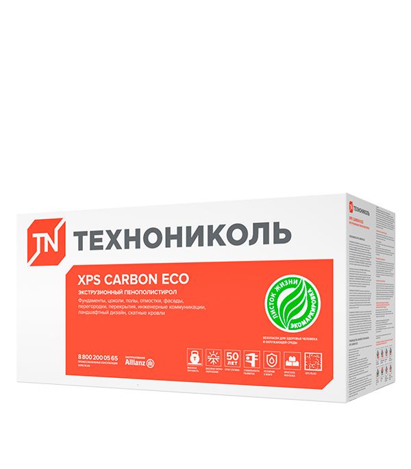 Экструдированный пенополистирол Технониколь Carbon Eco Шведская плита 100х580х2360 мм (упак. 4 шт.)