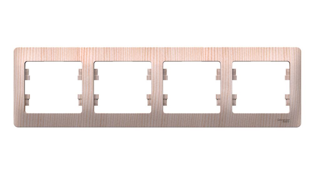 GLOSSA 4-постовая рамка, горизонтальная, сосна