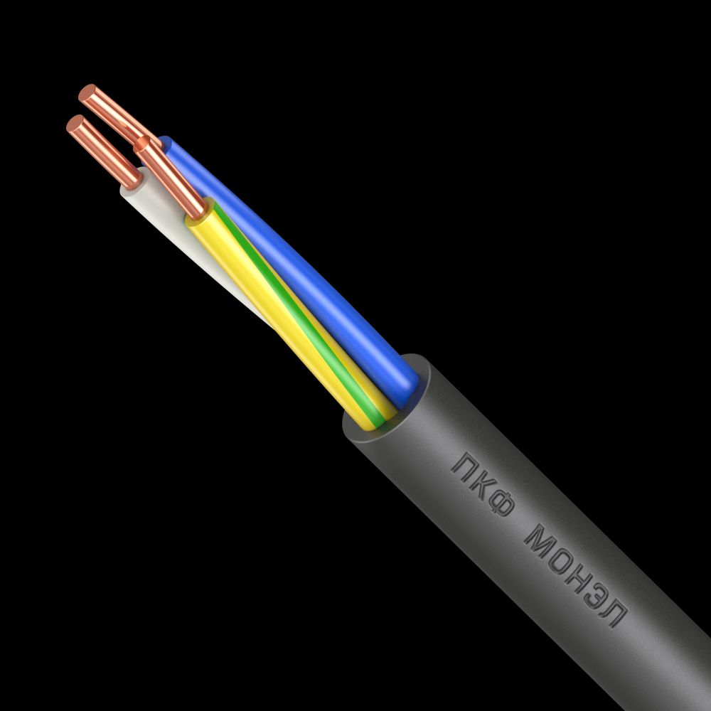 Кабель силовой ВВГнг(А)-LSLTx 3х2.5ок(N.PE)-0.660  100м ТРТС