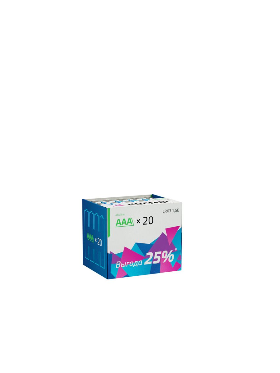 Батарейка LR03 (AAA) 1.5V Alkaline 20BOX