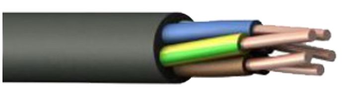 Кабель силовой ВВГнг(А)-LS 5х2,5 ок (N, РЕ)-0,66 ТРТС